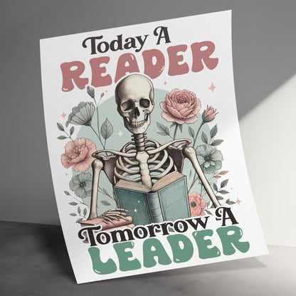 Charming Motivational Skeleton Leader Poster product type
