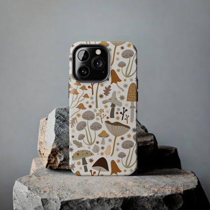 Mushroom Cell Phone Case, Boho Retro Cool Cute Tough Phone Cases