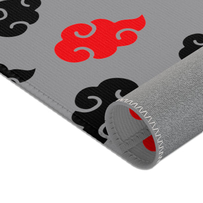 Anime Clouds Area Rug, Anime Room Decor, Minimalist Rug, Cute Unique Accent Rug