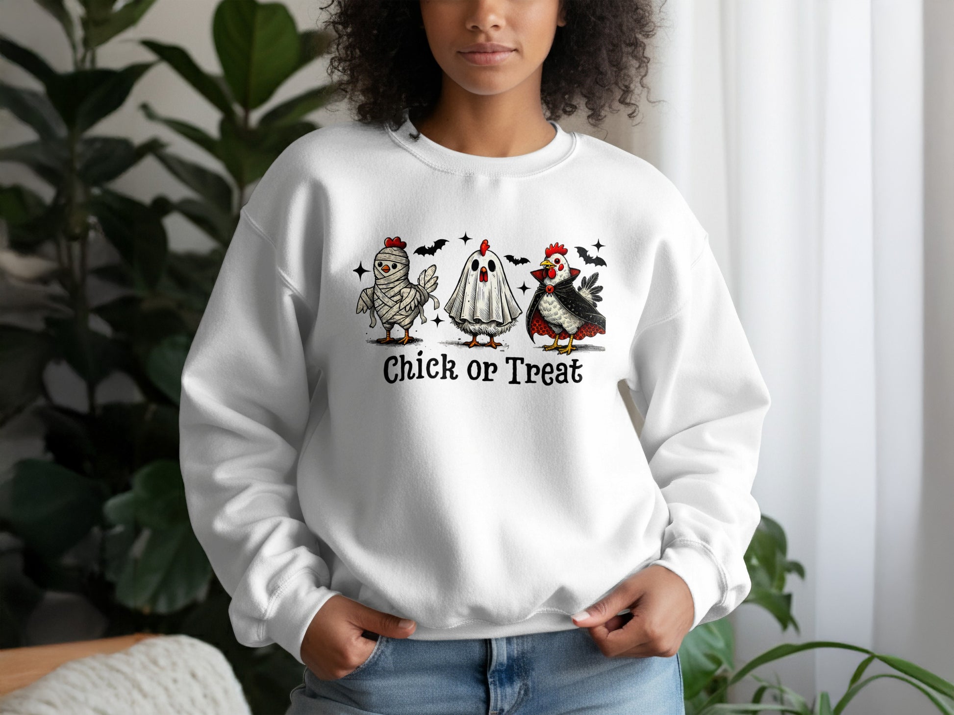 Halloween Chick or Treat Design Sweatshirt product