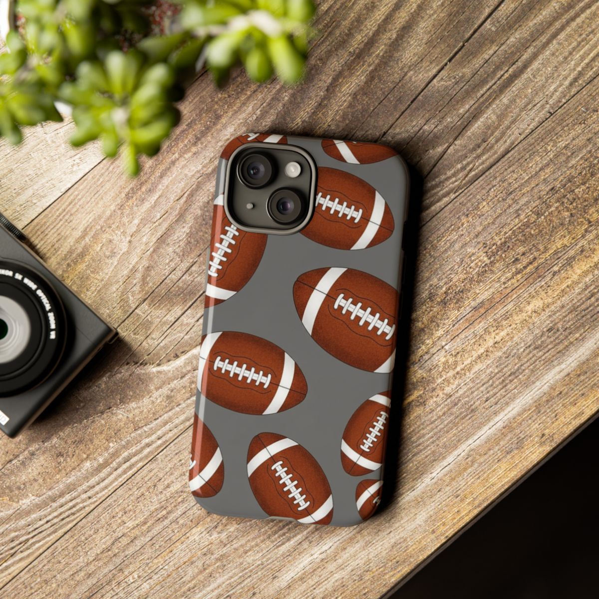 Football Pattern Phone Case for Sports Enthusiasts