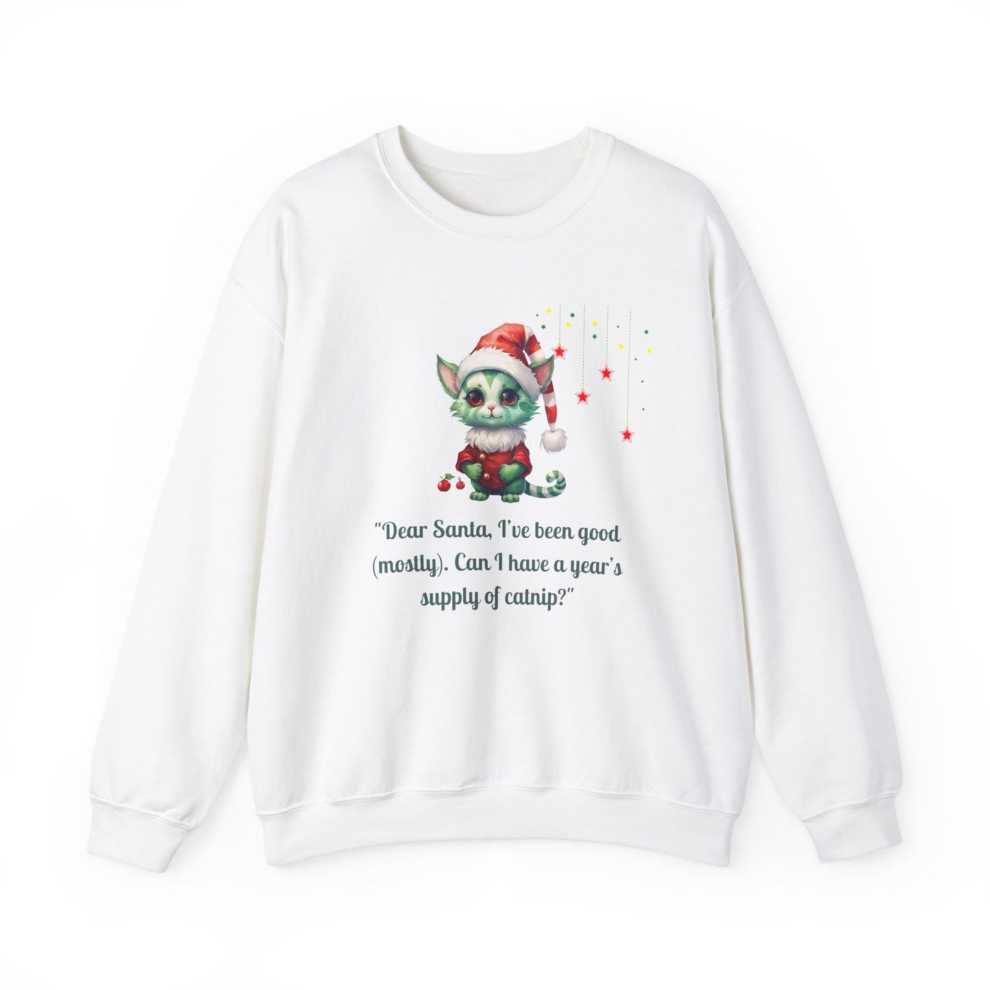 Funny Christmas Cat Sweatshirt - Christmas Crewneck- Holiday Sweatshirt