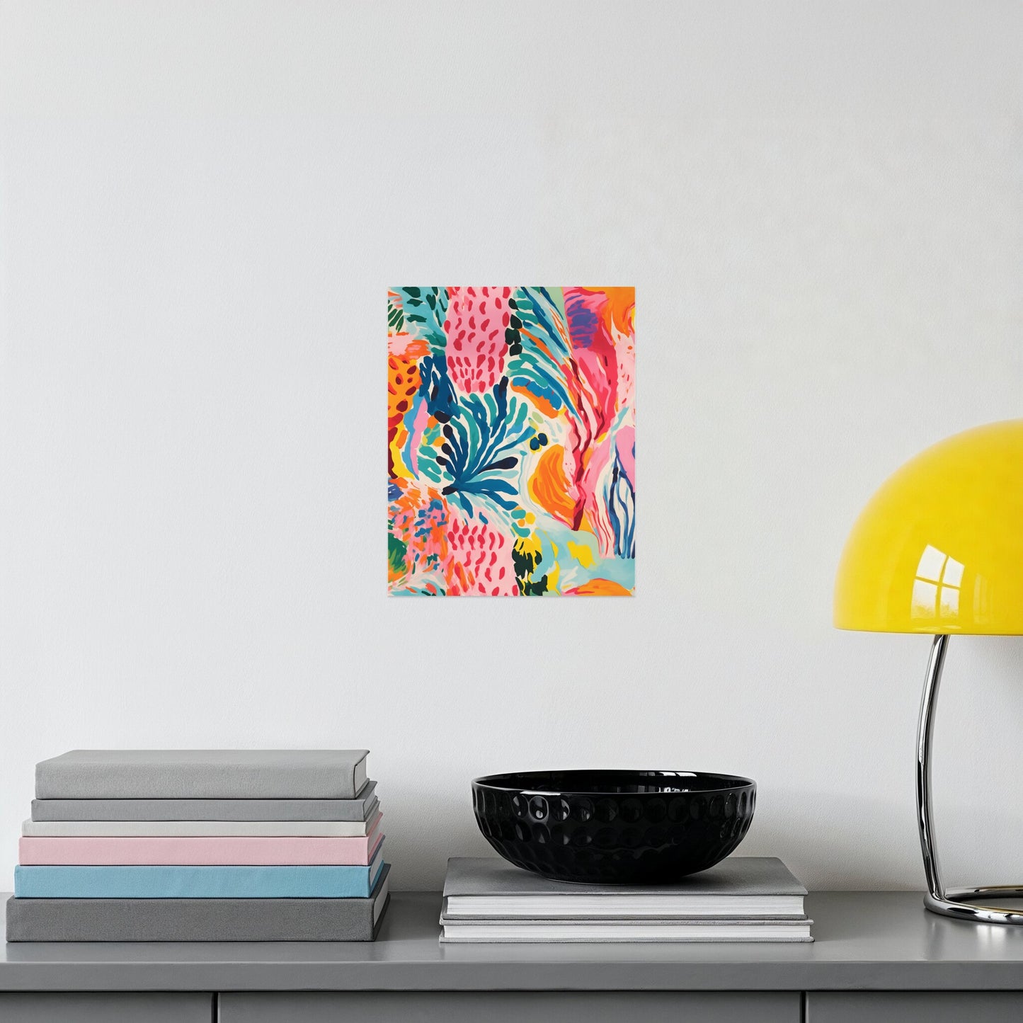 Vibrant Abstract Colorful Art Print for Modern Decor