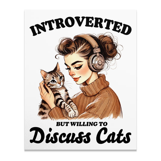 Introverted But Willing to Discuss Cats product