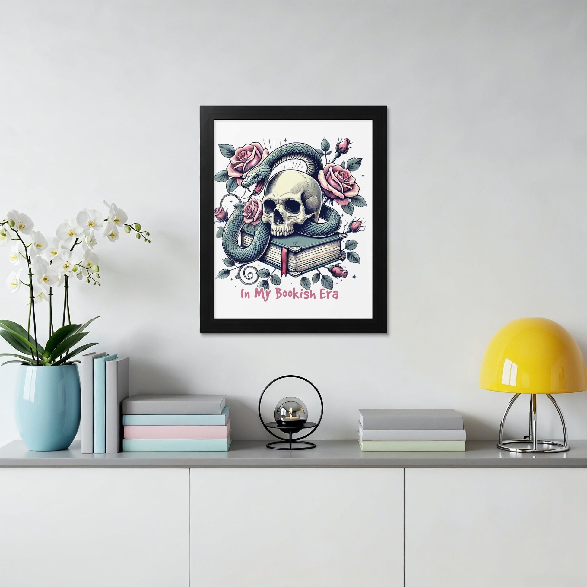 Skull Snake and Roses Artwork In My Bookish Era product type