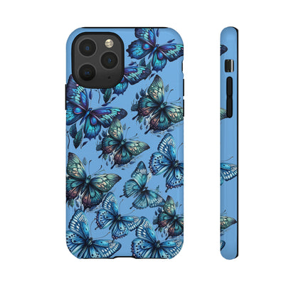 Blue Butterfly iPhone Case, Cute Cell Phone Case, Abstract Phone Case, iPhone Cover