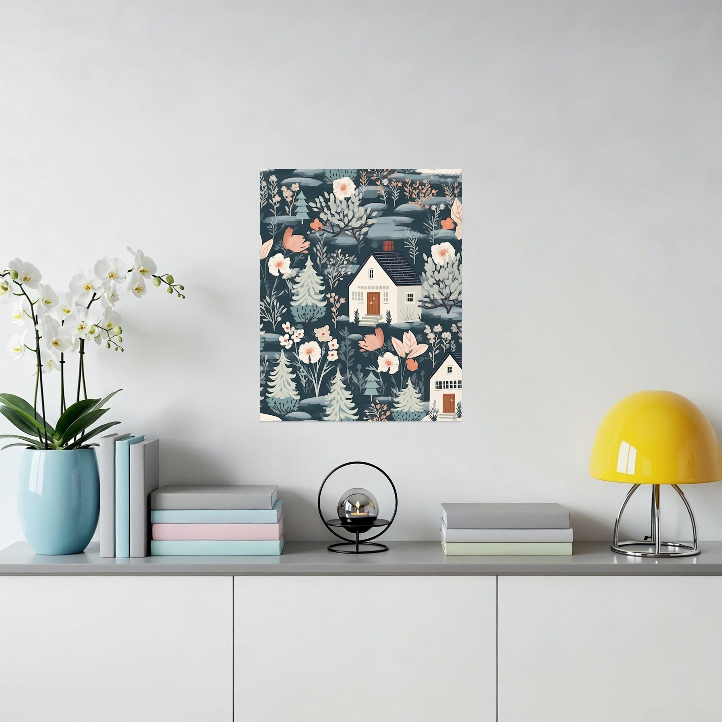 Charming Countryside Floral Wall Art for Home Decor