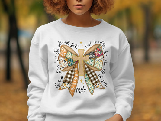 God Is Within Her She Will Not Fall Psalm 46:5 Sweatshirt