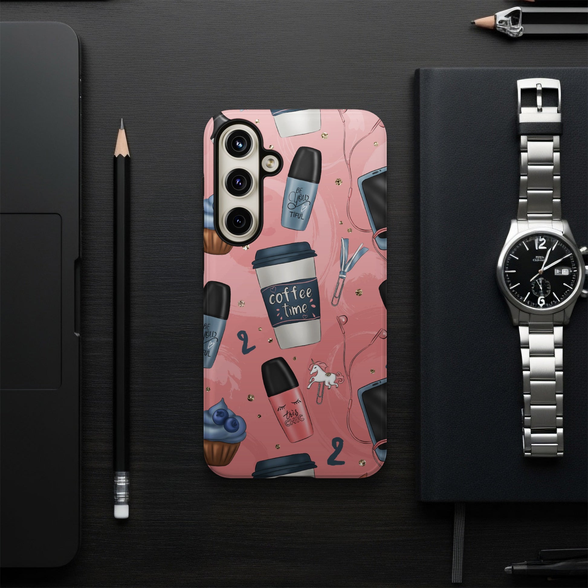 Coffee Time Illustrated Phone Case for Coffee Lovers