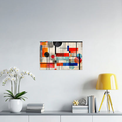 Modern Abstract Geometric Shapes Wall Art Canvas product type