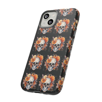 Skeleton iPhone Case, Goth Cell Phone Case, Halloween Skeleton Phone Case,