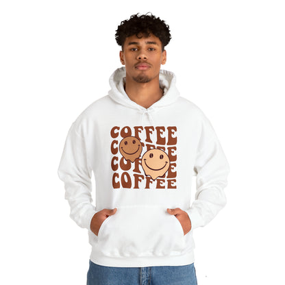 Retro Coffee Hoodie Sweatshirt, Oversize Streetwear Unisex Hooded Sweatshirt