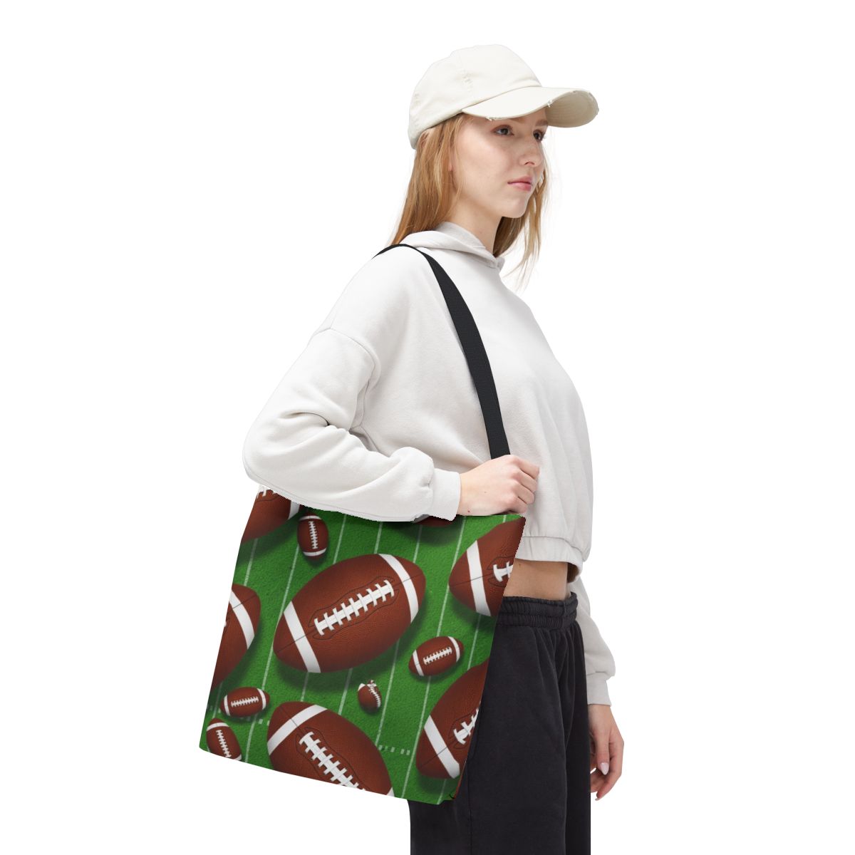 Football Design Tote Bag for Sports Enthusiasts