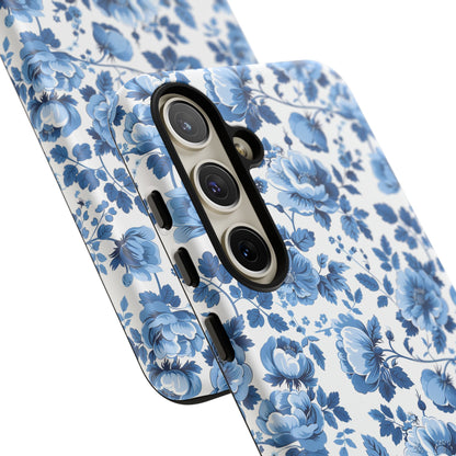 Phone Case - Blue Floral French Cottagecore Tough Case