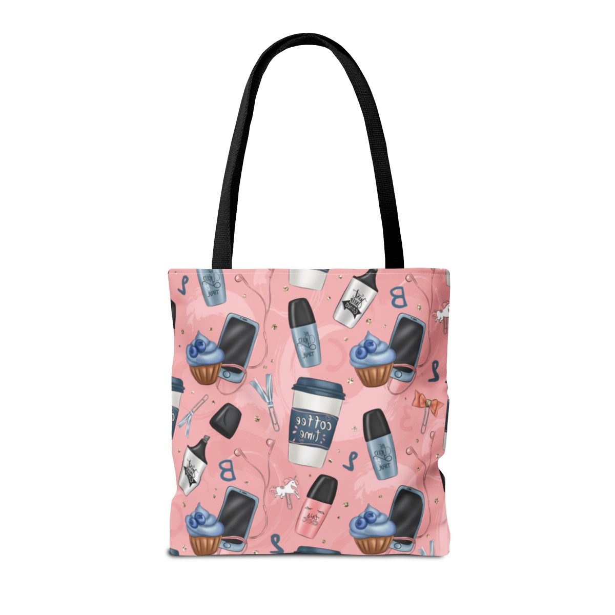 Pink Accessory Design Tote Bag