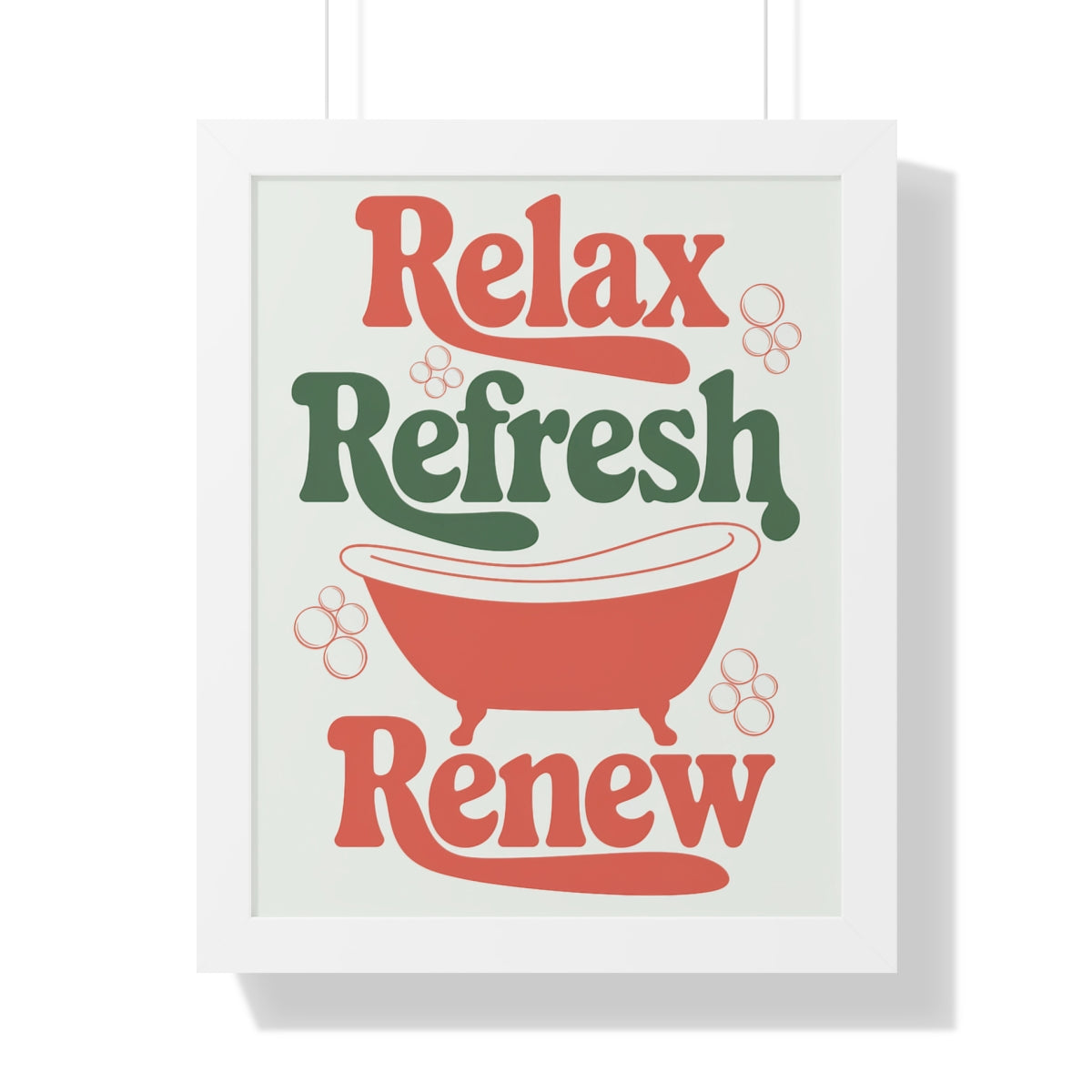 Relax Refresh Renew Minimalist Bathroom Decor