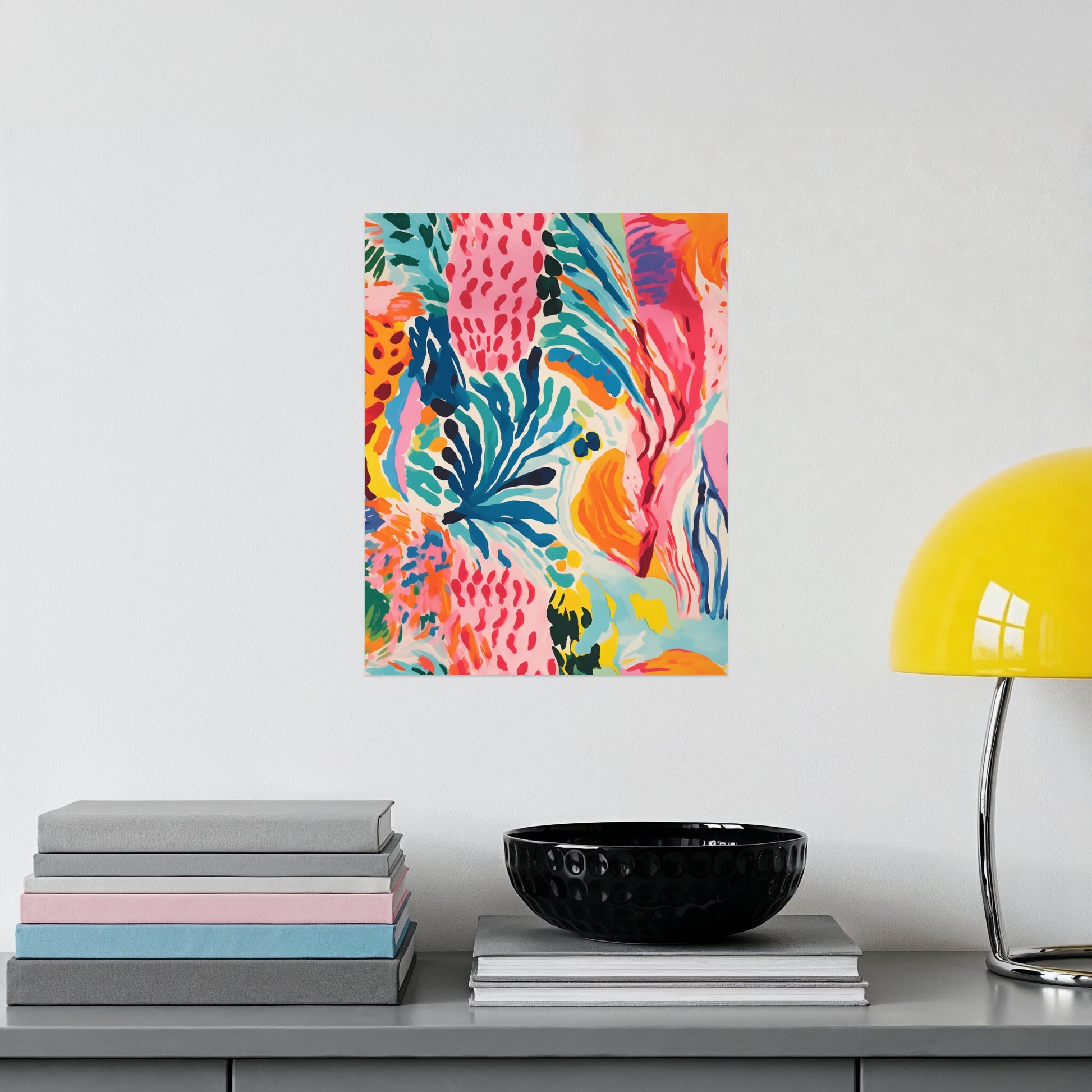 Vibrant Abstract Colorful Design Art Print for Wall Decor