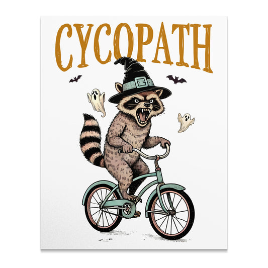 Hilarious Cyclopath Raccoon Halloween Poster product