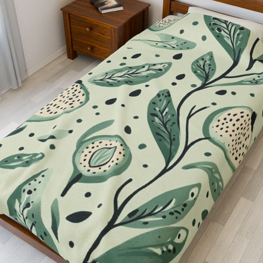 Nature Inspired Green Leaf Design Bedding product