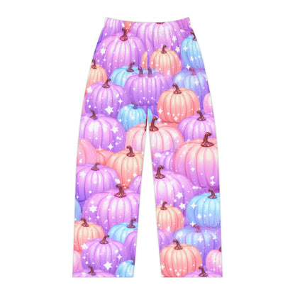 Pink Halloween Pumpkin Women's Pajama Pants, Flirty Loungewear