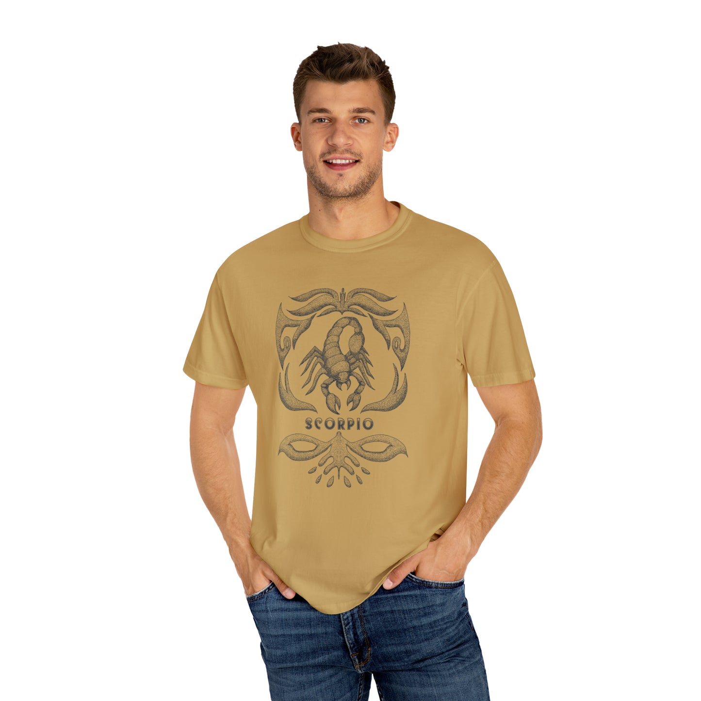 Comfort Colors Scorpio Vintage Shirt, Zodiac T-shirt, Leo Shirt Unisex Garment-Dyed T-shirt