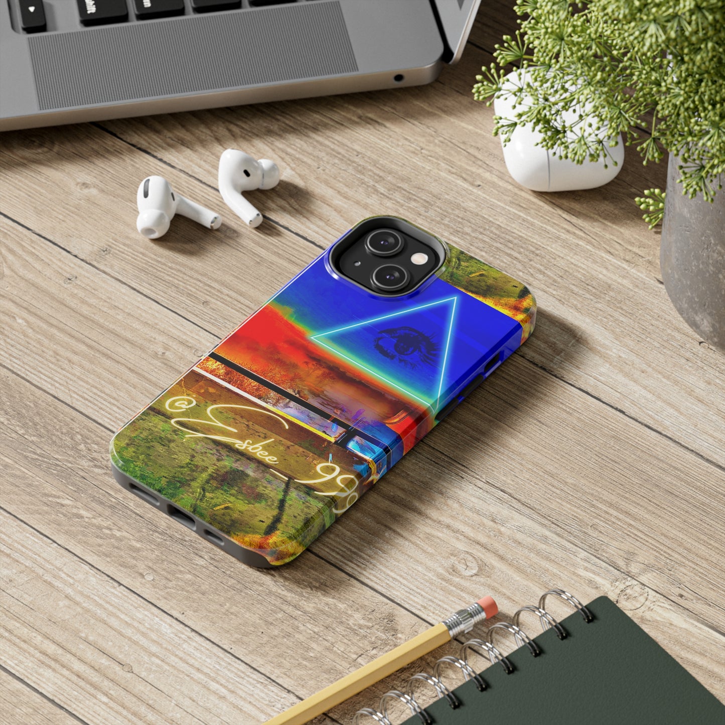 Esbee Evil Eye Gothic Phone Case, Gothic iPhone Case Cool Trendy Phone Case