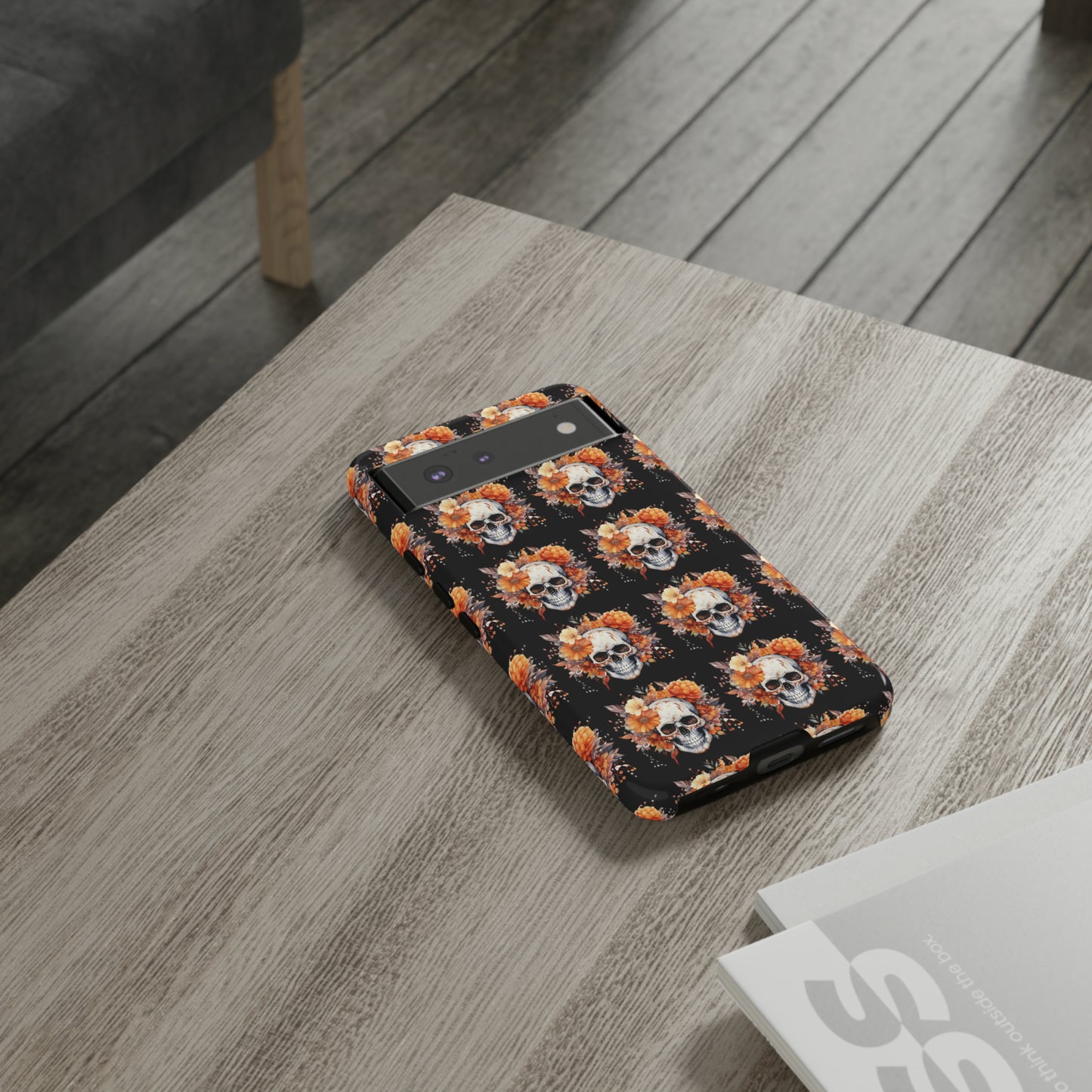 Skeleton iPhone Case, Goth Cell Phone Case, Halloween Skeleton Phone Case,