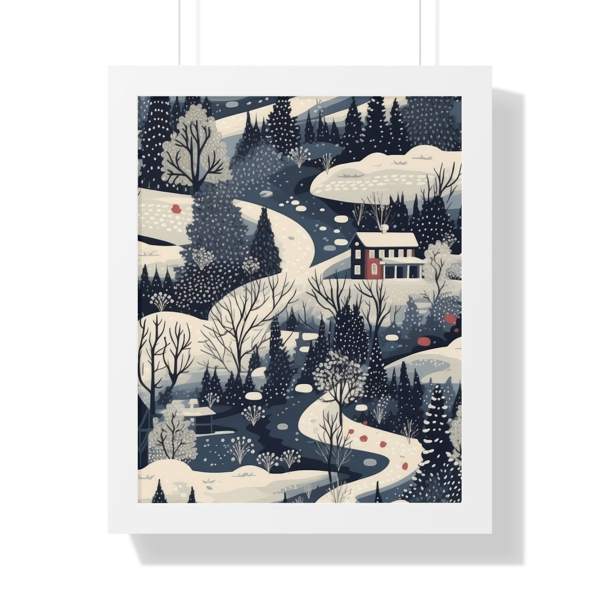 Winter Wonderland Scenic Art Poster
