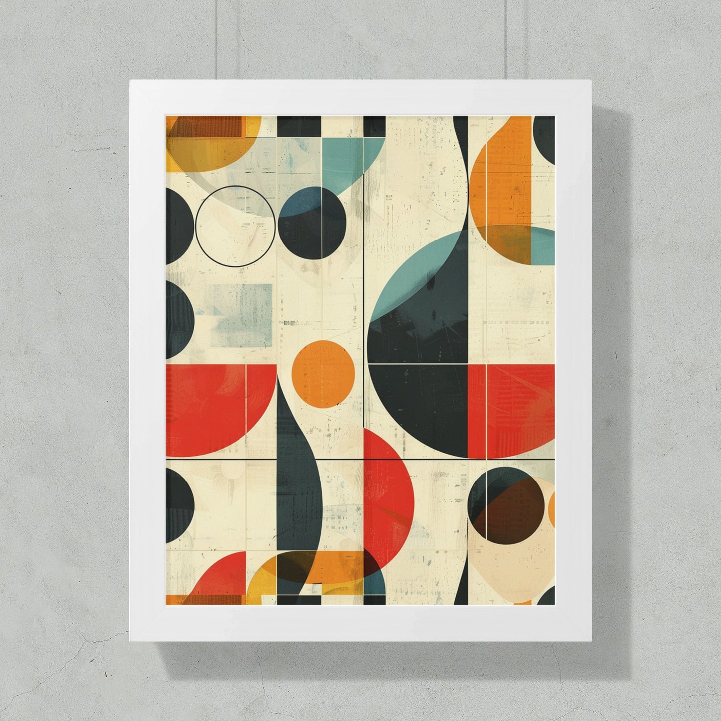 Geometric Abstract Art Print Modern Wall Décor