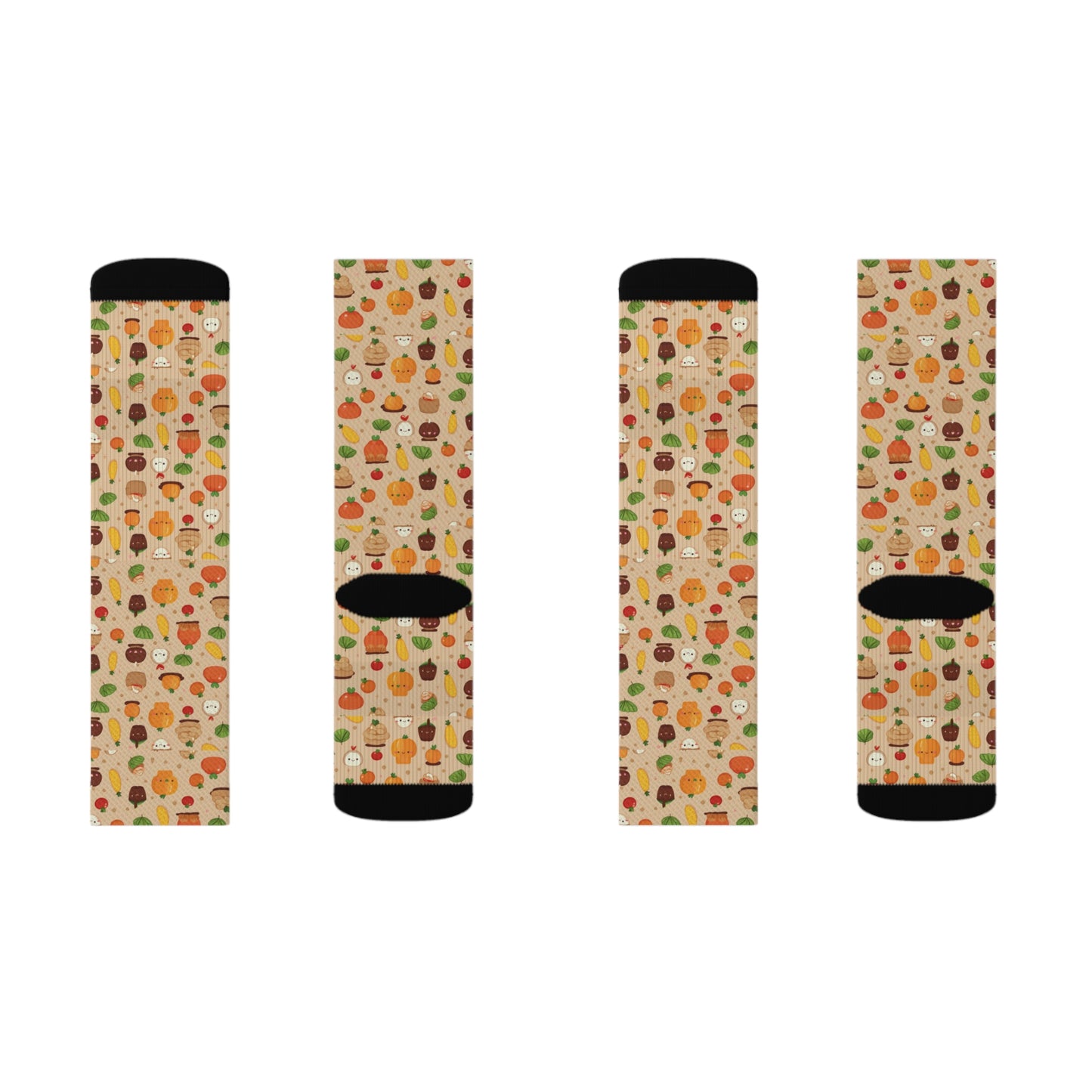 Kawaii Novelty Socks, Thanksgiving Socks Casual Funny Fun Socks for Men & Women,