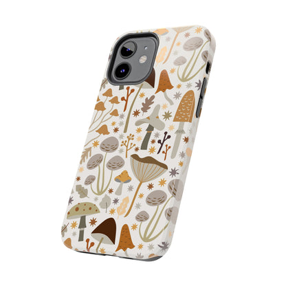 Mushroom Cell Phone Case, Boho Retro Cool Cute Tough Phone Cases