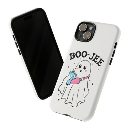 Boo Jee Ghost Phone Case, Halloween Cell Phone Case, Cute iPhone 15 Case