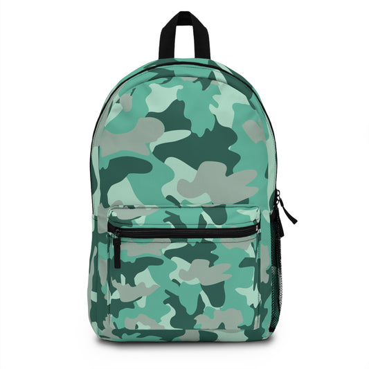 Green Camo Backpack Travel Bag Backpack for School Daypack