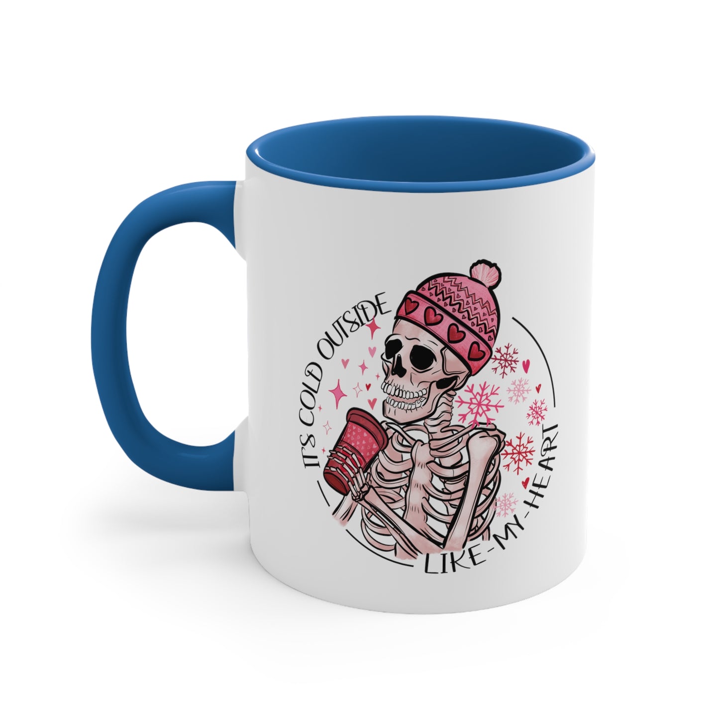 Skeleton Valentine Gothic Accent Coffee Mug, Sarcastic Funny Dark  11oz