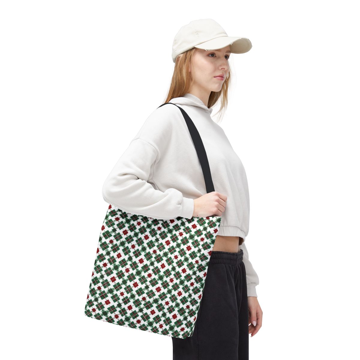 Stylish Festive Pattern Tote Bag for Everyday Use