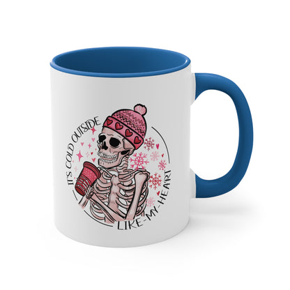 Skeleton Valentine Gothic Accent Coffee Mug, Sarcastic Funny Dark  11oz
