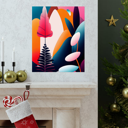 Mid-Century Modern Wall Art Print, Wall Room Decor Premium Matte Vertical Poster