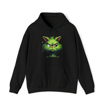 Funny Cat Hoodie, Cute Cat Hoodie, Grumpy Cat Pullover, Unisex  Hooded Sweatshirt