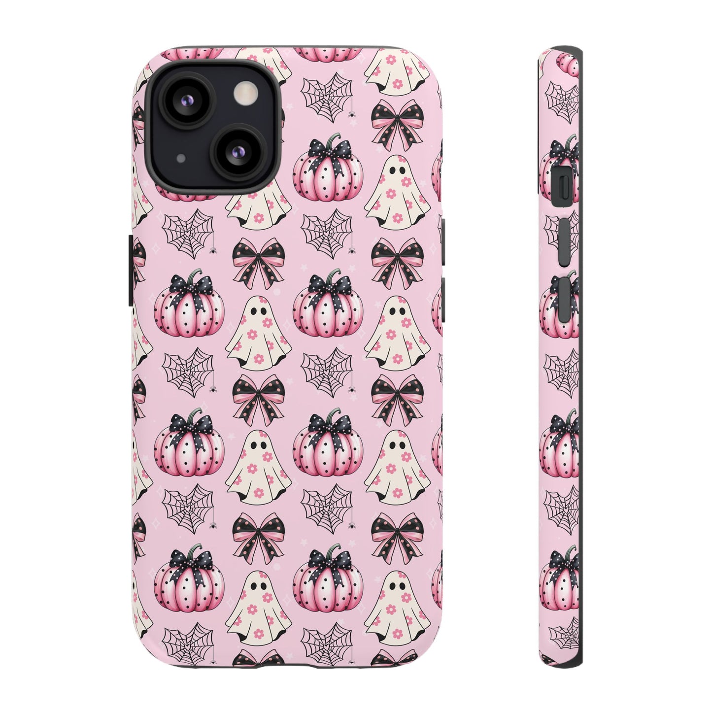 Halloween Coquette Phone Case Ghost Bows and Pumpkins Cute Phone Case