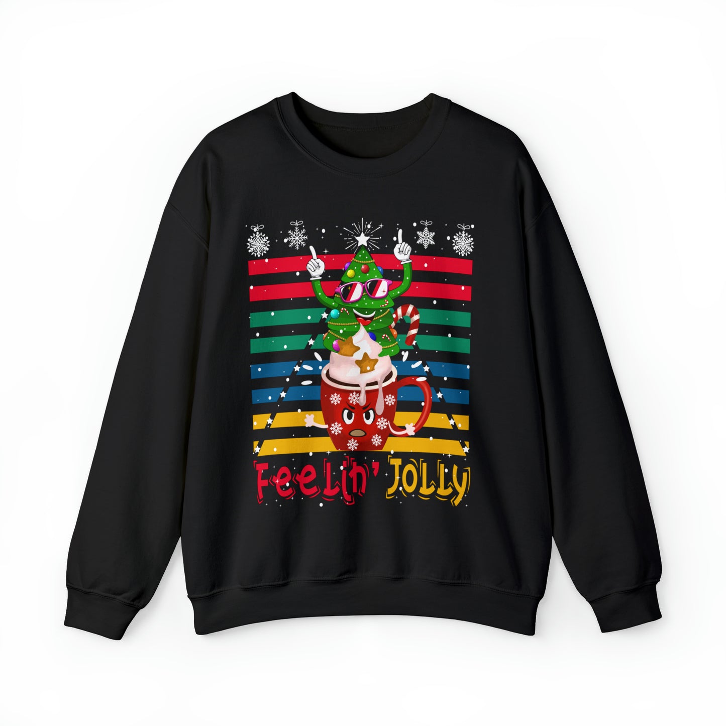 a black Christmas sweatshirt 