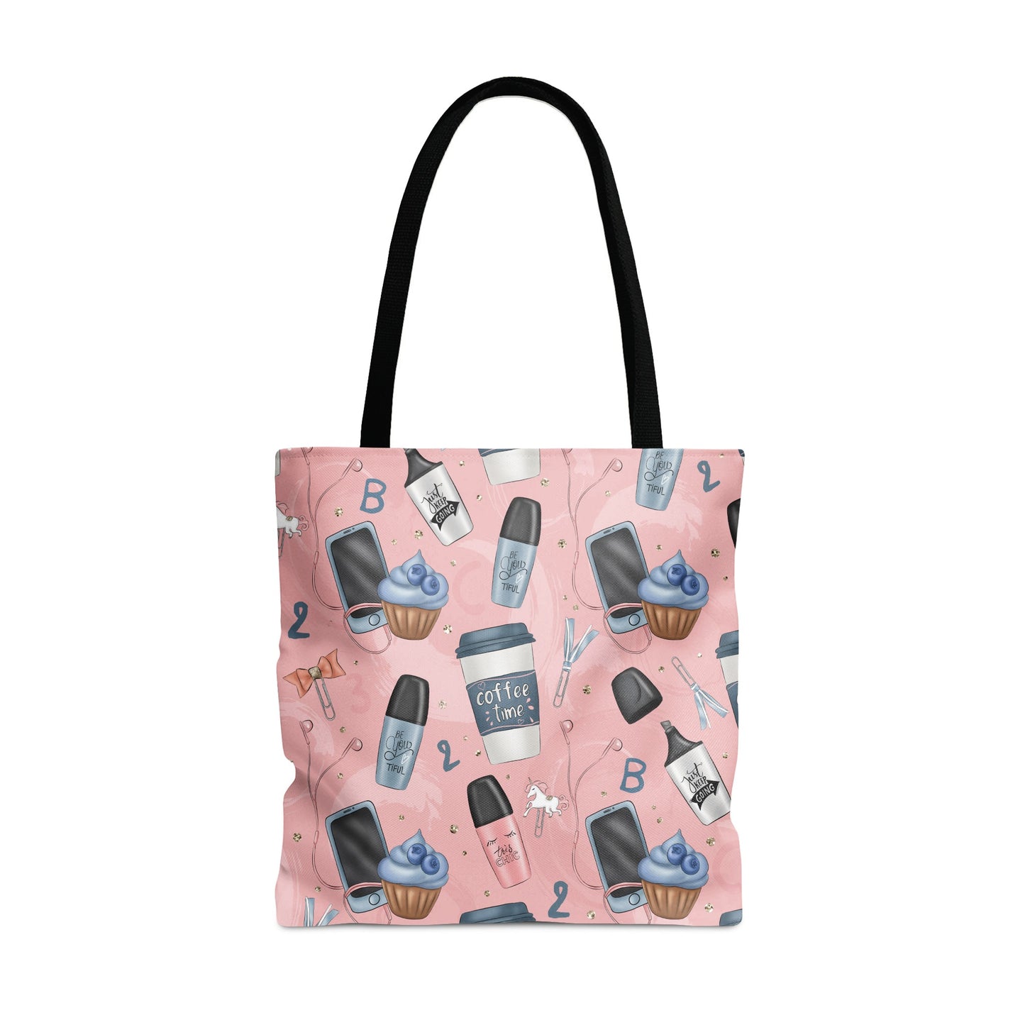 Cute Coffee and Beauty Themed Tote Bag Product