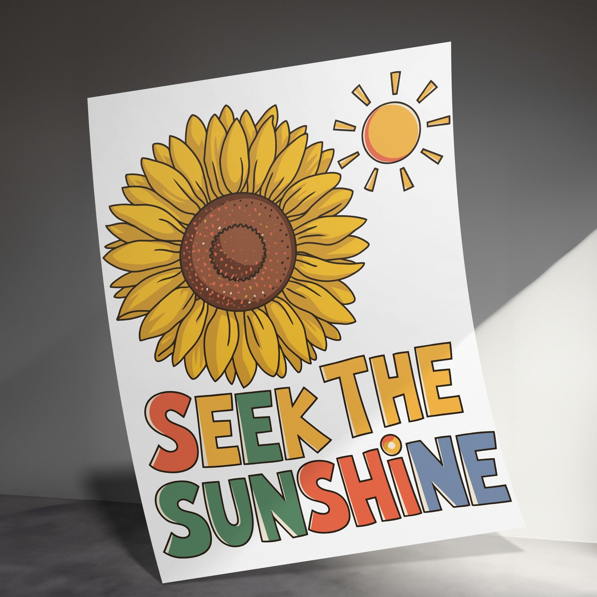 Seek the Sunshine Poster with Sunflower product