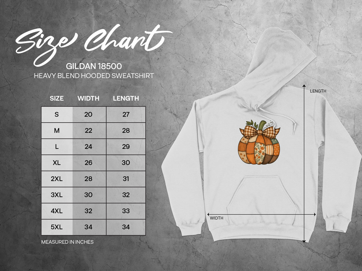 Cozy Autumn Pumpkin Design Heavy Blend Hooded Sweatshirt