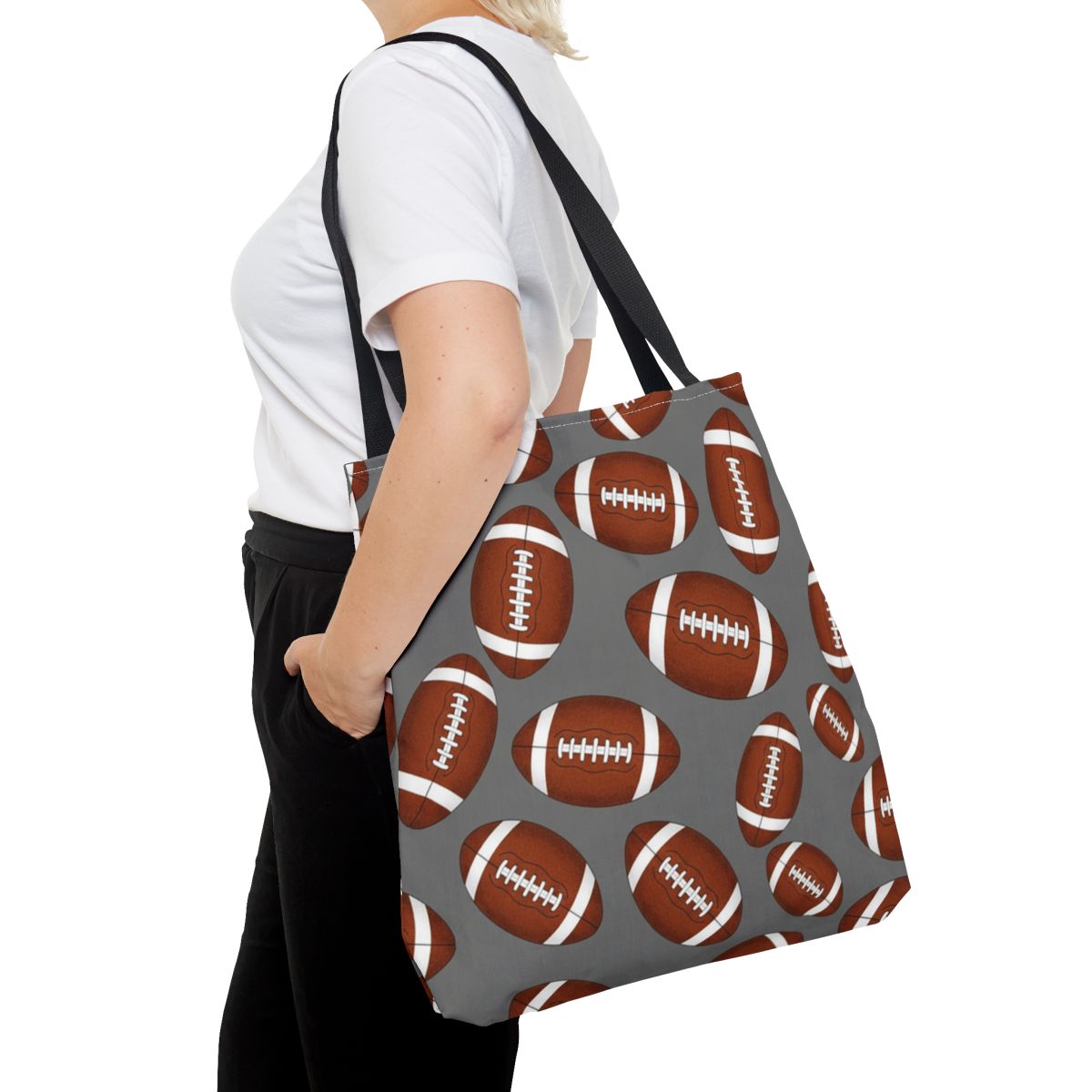Football Pattern Tote Bag for Everyday Use Product