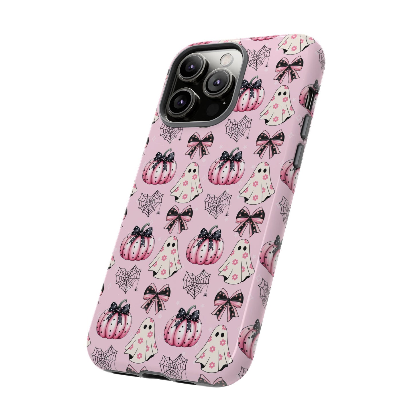 Halloween Coquette Phone Case Ghost Bows and Pumpkins Cute Phone Case