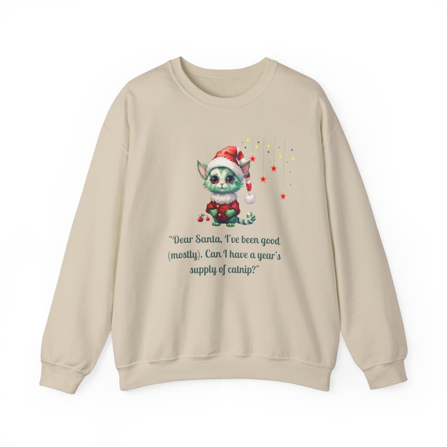 Funny Christmas Cat Sweatshirt - Christmas Crewneck- Holiday Sweatshirt