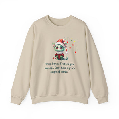 Funny Christmas Cat Sweatshirt - Christmas Crewneck- Holiday Sweatshirt