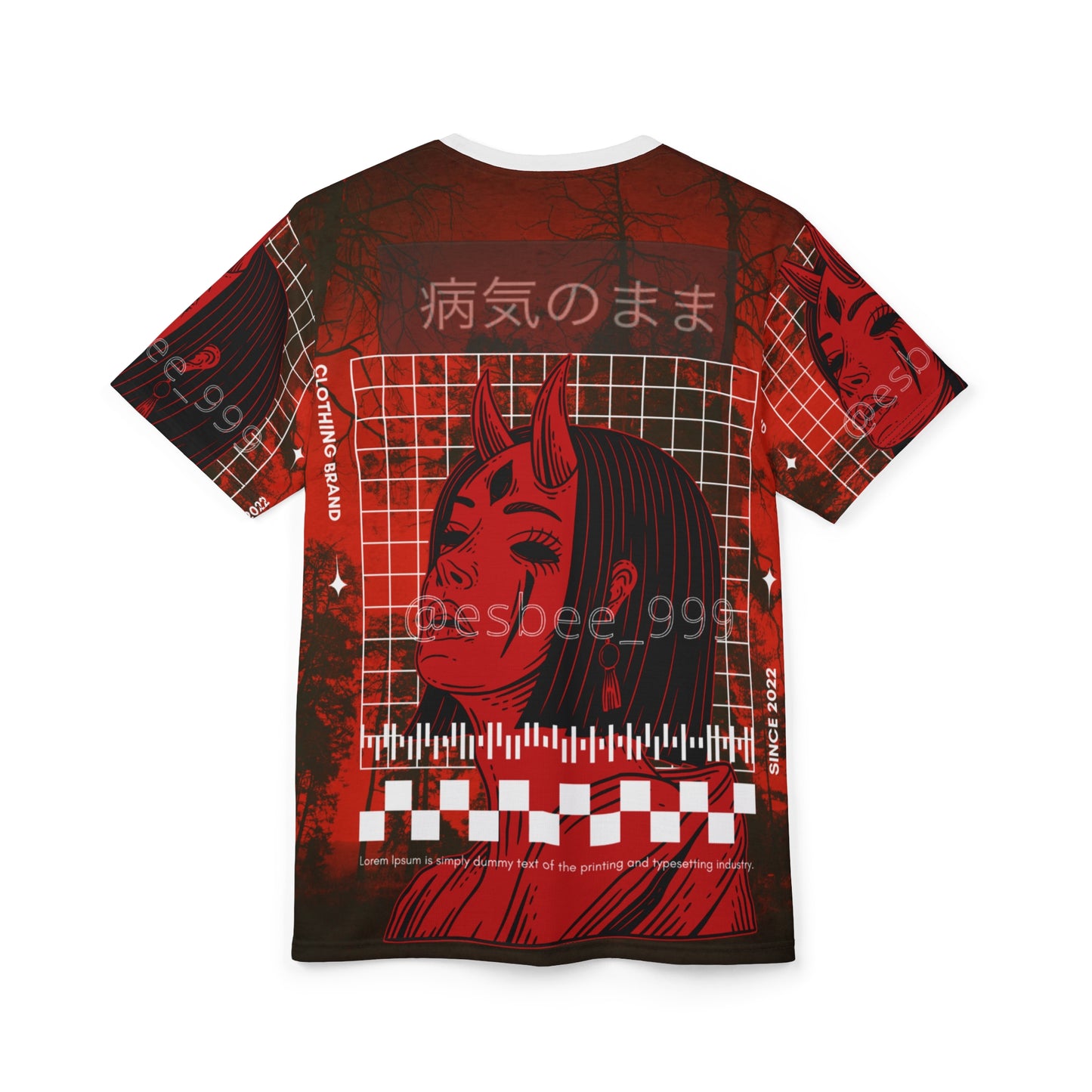 Gothic Tee Shirt - Edgy Demon Witch Graphic
