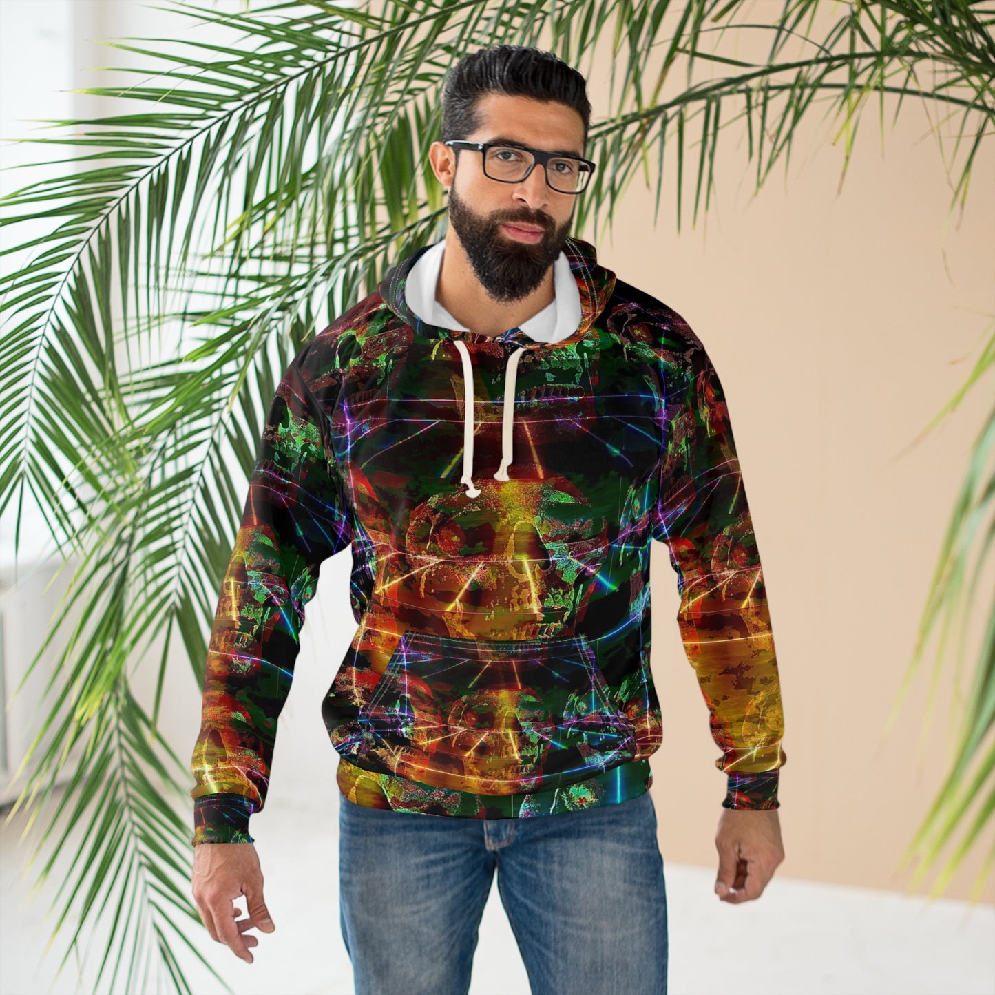 Psychedelic Abstract Pullover Hoodie - Unisex Streetwear