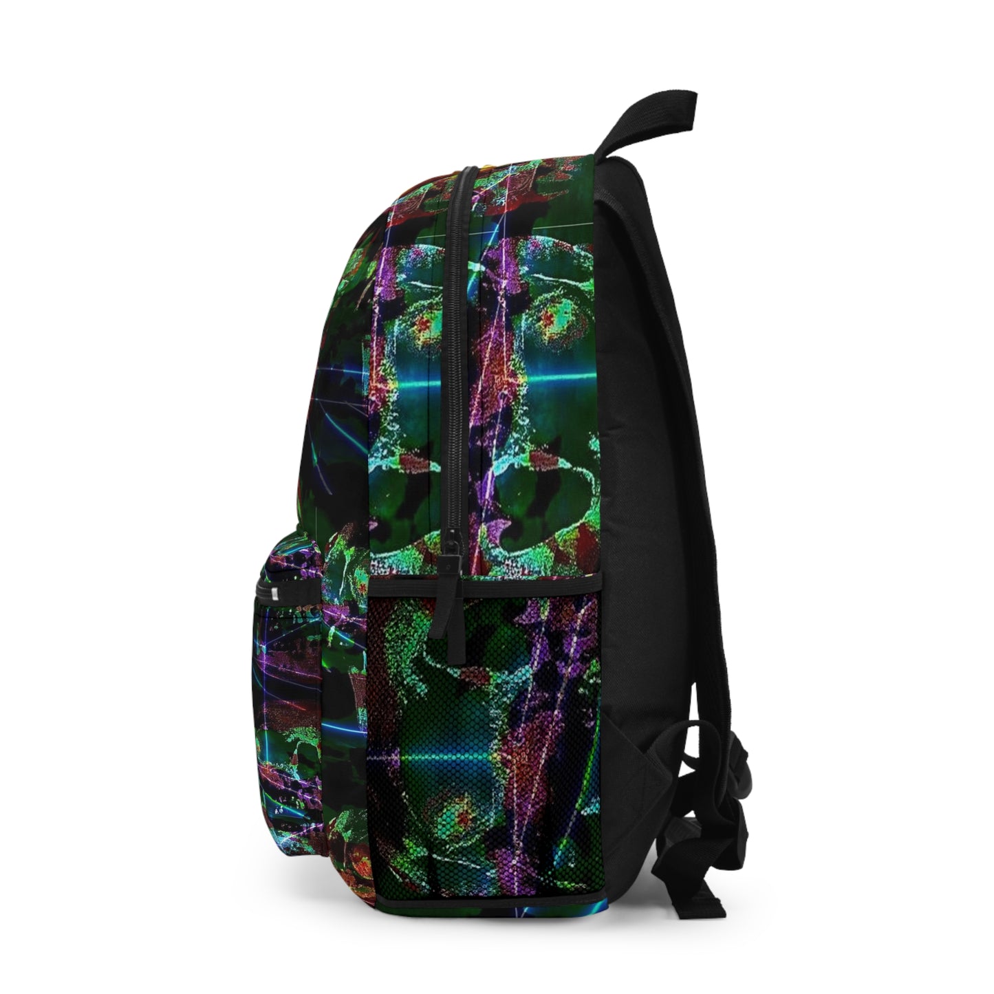 Abstract Skull Goth Backpack, School Backpack, Cool Travel Backpack, Backpack Aesthetics, Back To School